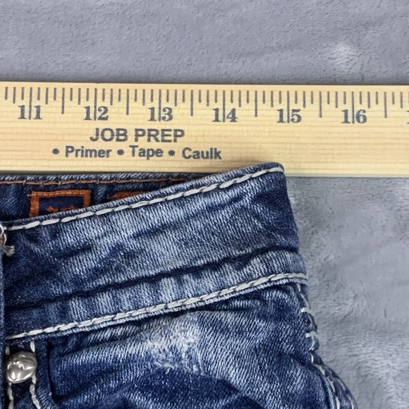 Rock Revival Buckle Blake Straight Jeans Womens 30 Low Rise - Picture 9 of 16